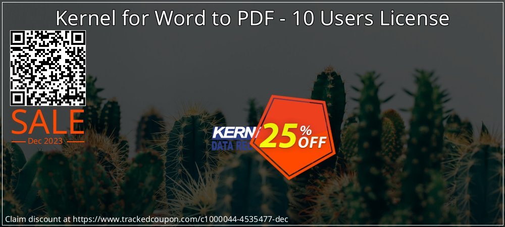 Kernel for Word to PDF - 10 Users License coupon on April Fools' Day deals