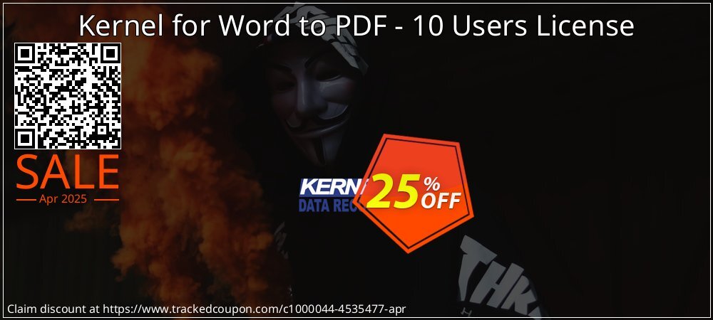 Kernel for Word to PDF - 10 Users License coupon on April Fools' Day deals