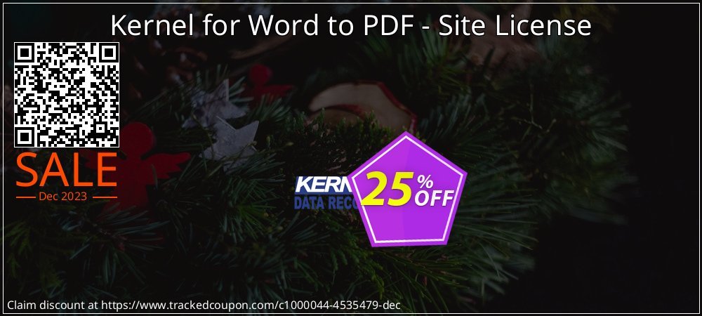 Kernel for Word to PDF - Site License coupon on National Smile Day offering discount