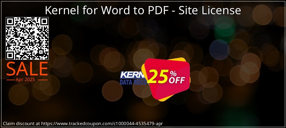 Kernel for Word to PDF - Site License coupon on National Smile Day offering discount