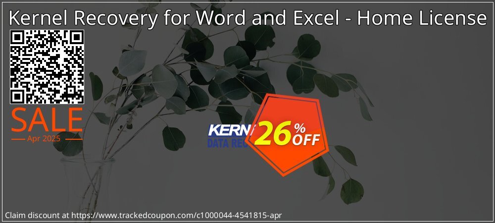 Kernel Recovery for Word and Excel - Home License coupon on Mother Day offering discount