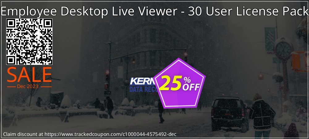 Employee Desktop Live Viewer - 30 User License Pack coupon on April Fools' Day offer
