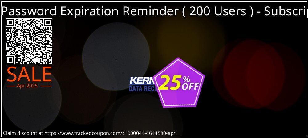 Lepide User Password Expiration Reminder -  200 Users  - Subscription Edition coupon on Mother Day discounts