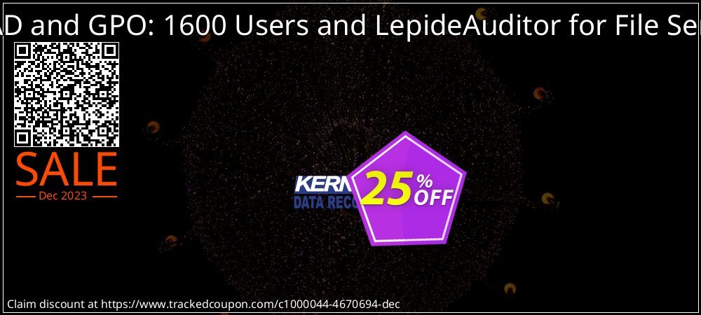 LepideAuditor for AD and GPO: 1600 Users and LepideAuditor for File Server: 10 File Servers coupon on National Smile Day discount