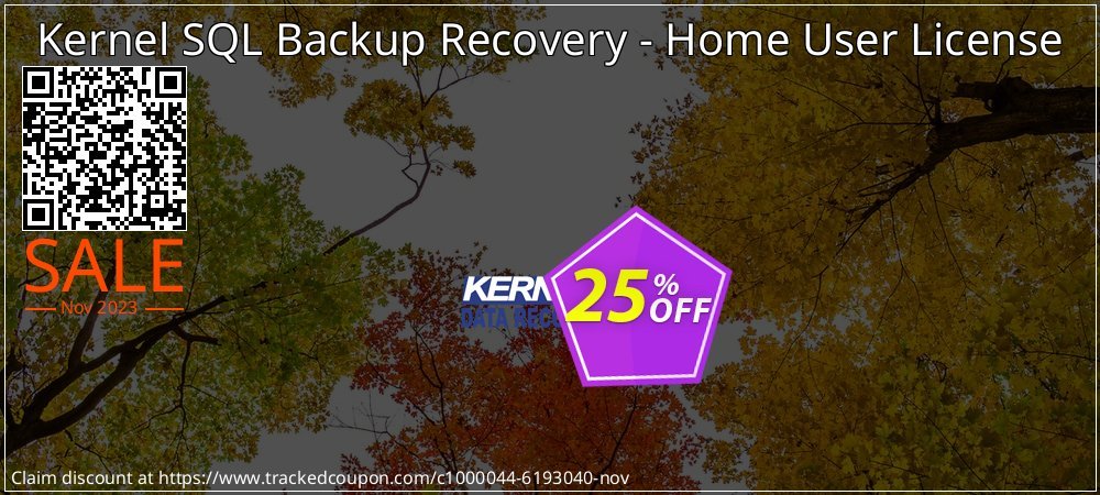 Kernel SQL Backup Recovery - Home User License coupon on National Walking Day discounts