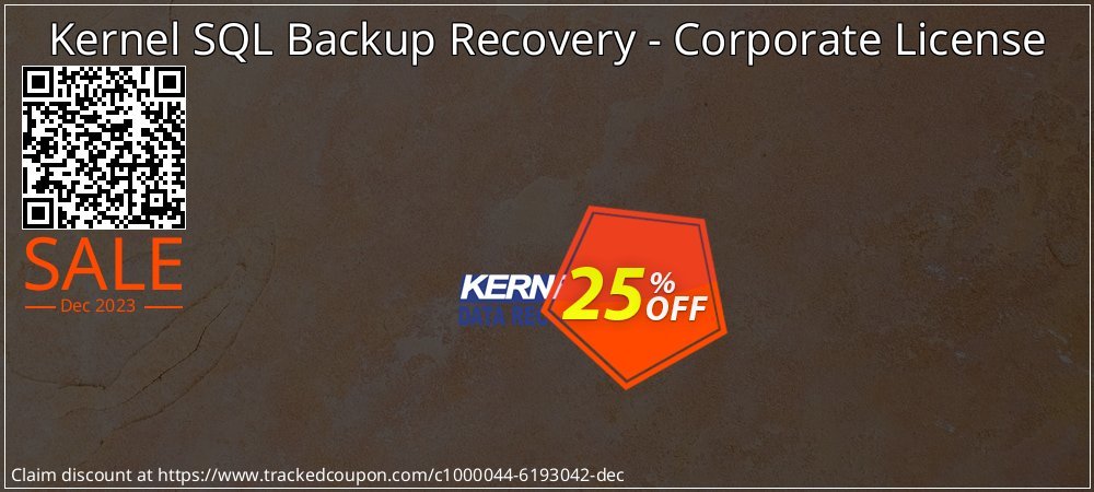 Kernel SQL Backup Recovery - Corporate License coupon on Working Day deals
