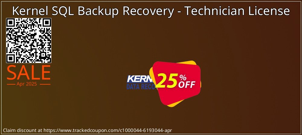 Kernel SQL Backup Recovery - Technician License coupon on Tell a Lie Day offer