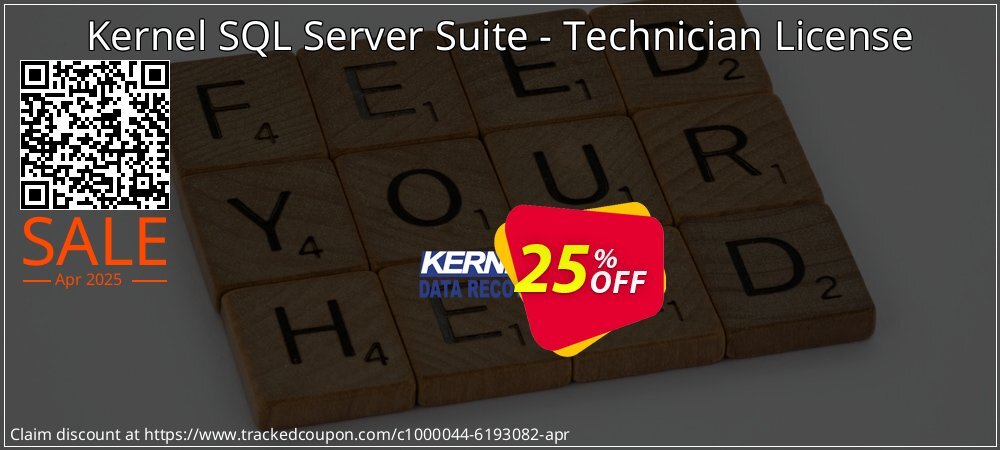 Kernel SQL Server Suite - Technician License coupon on April Fools' Day offering discount