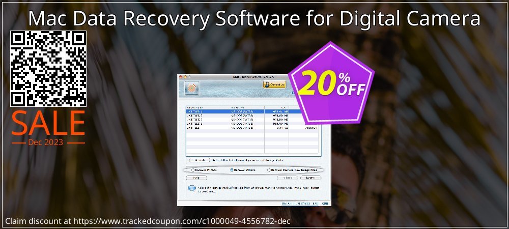 Mac Data Recovery Software for Digital Camera coupon on April Fools' Day promotions