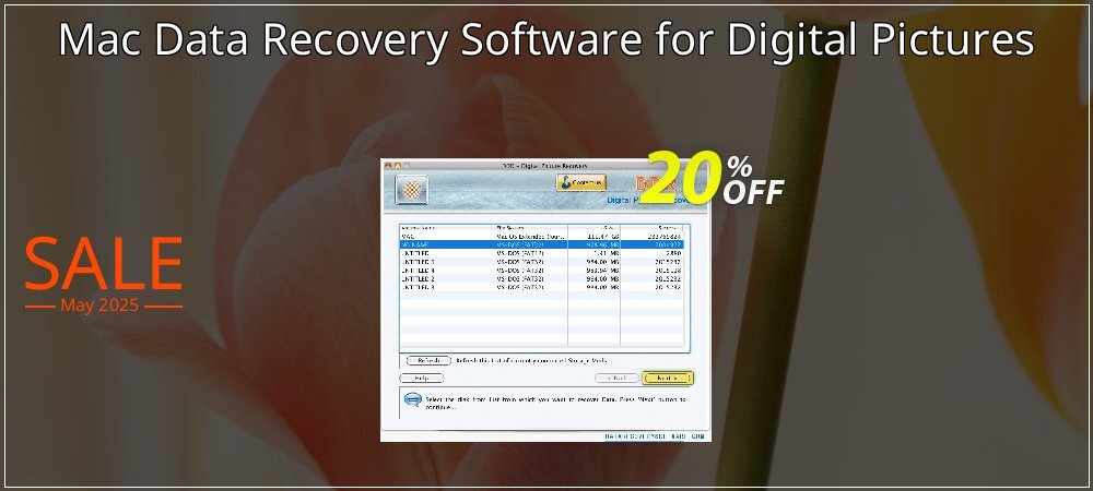 Mac Data Recovery Software for Digital Pictures coupon on Virtual Vacation Day promotions