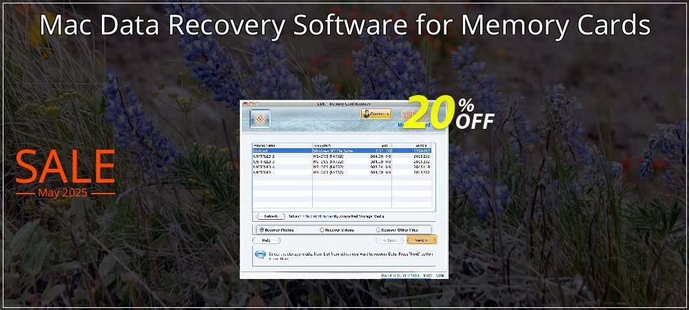 Mac Data Recovery Software for Memory Cards coupon on National Smile Day offer