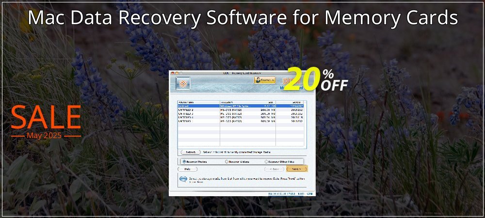 Mac Data Recovery Software for Memory Cards coupon on World Password Day offer