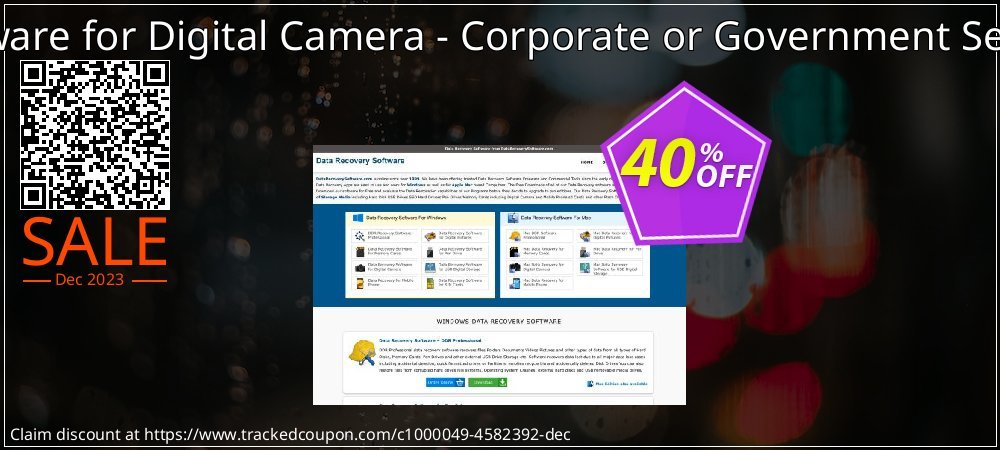 Data Recovery Software for Digital Camera - Corporate or Government Segment User License coupon on April Fools' Day offering discount