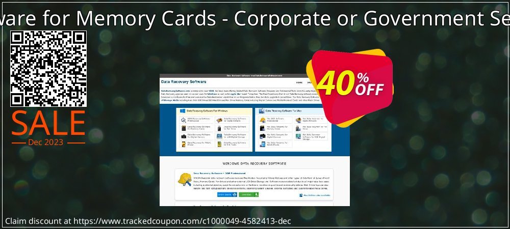 Data Recovery Software for Memory Cards - Corporate or Government Segment User License coupon on Easter Day discounts