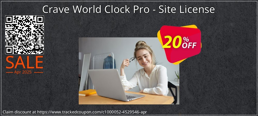 Crave World Clock Pro - Site License coupon on Palm Sunday promotions