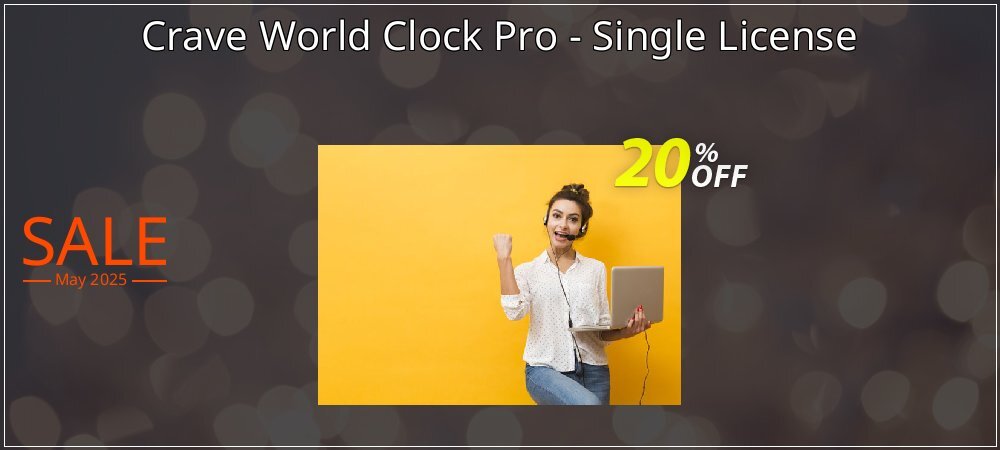 Crave World Clock Pro - Single License coupon on National Pizza Party Day promotions