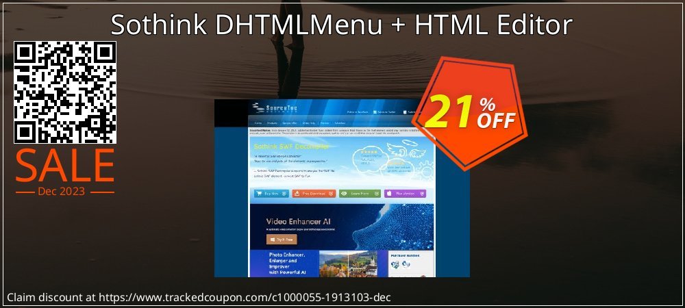 Sothink DHTMLMenu + HTML Editor coupon on Easter Day offering discount