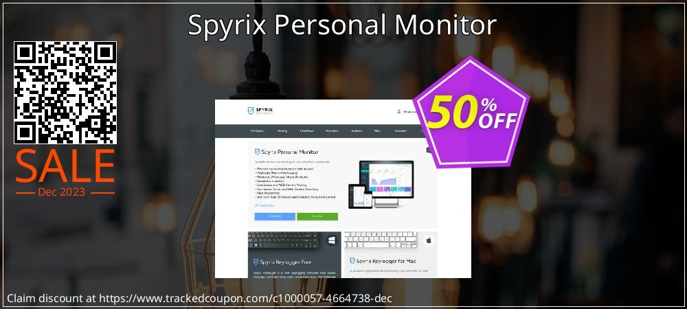 Get 50% OFF Spyrix Personal Monitor offering sales