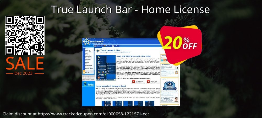 True Launch Bar - Home License coupon on World Party Day promotions