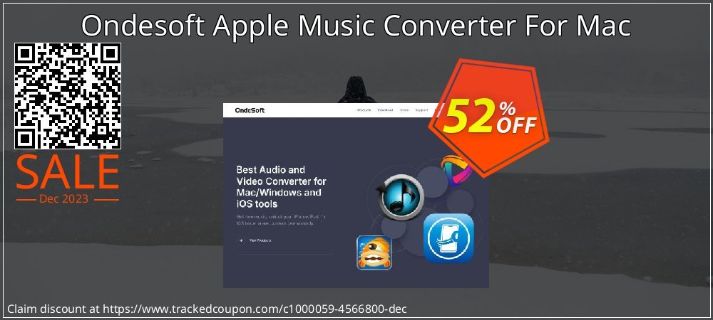 Ondesoft Apple Music Converter For Mac coupon on Hug Holiday discount