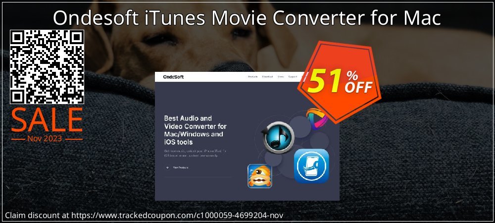 Ondesoft iTunes Movie Converter for Mac coupon on World Password Day discounts