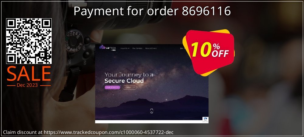 Payment for order 8696116 coupon on April Fools Day offer