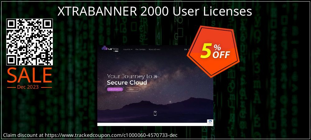 XTRABANNER 2000 User Licenses coupon on Easter Day offer