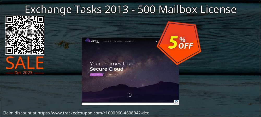 Exchange Tasks 2013 - 500 Mailbox License coupon on April Fools' Day super sale
