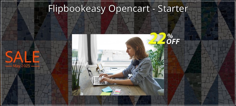 Flipbookeasy Opencart - Starter coupon on April Fools' Day discounts