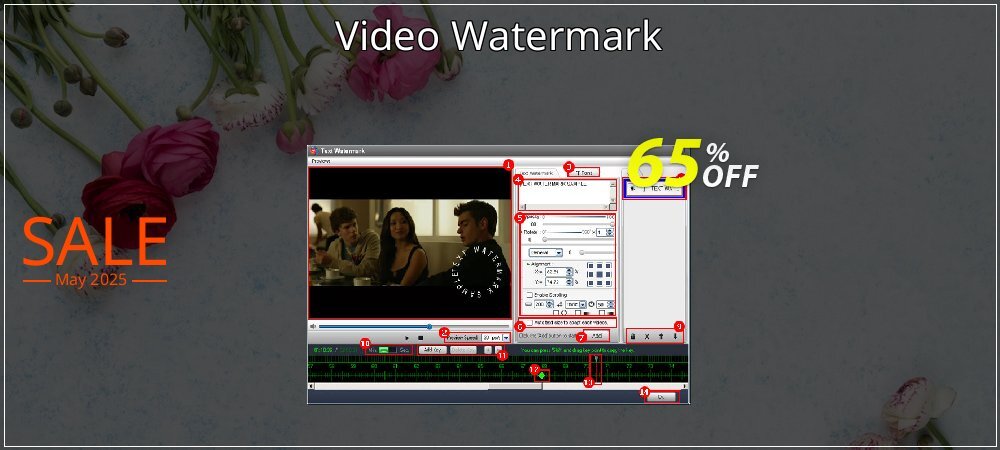 Video Watermark coupon on Tell a Lie Day offering sales