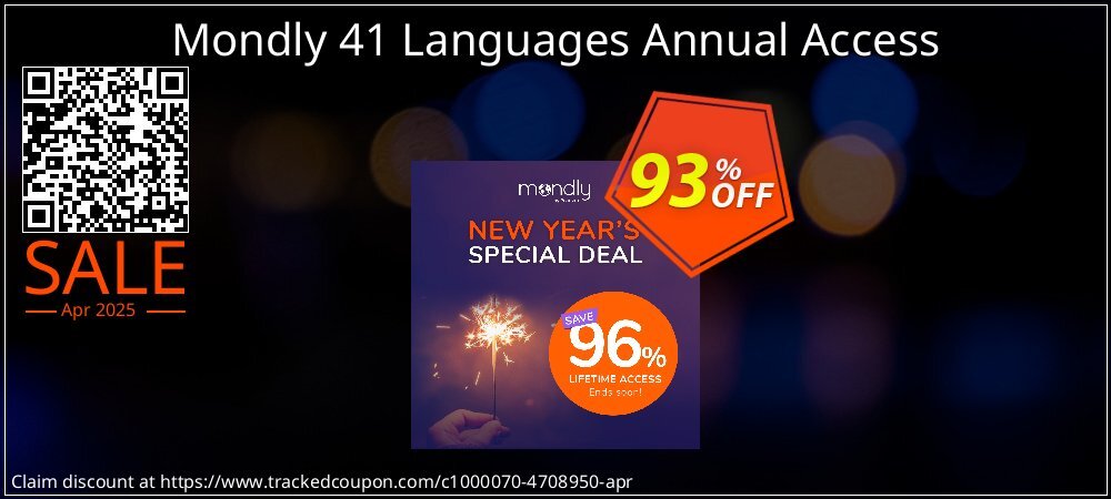 Mondly 41 Languages Annual Access coupon on National Walking Day discounts