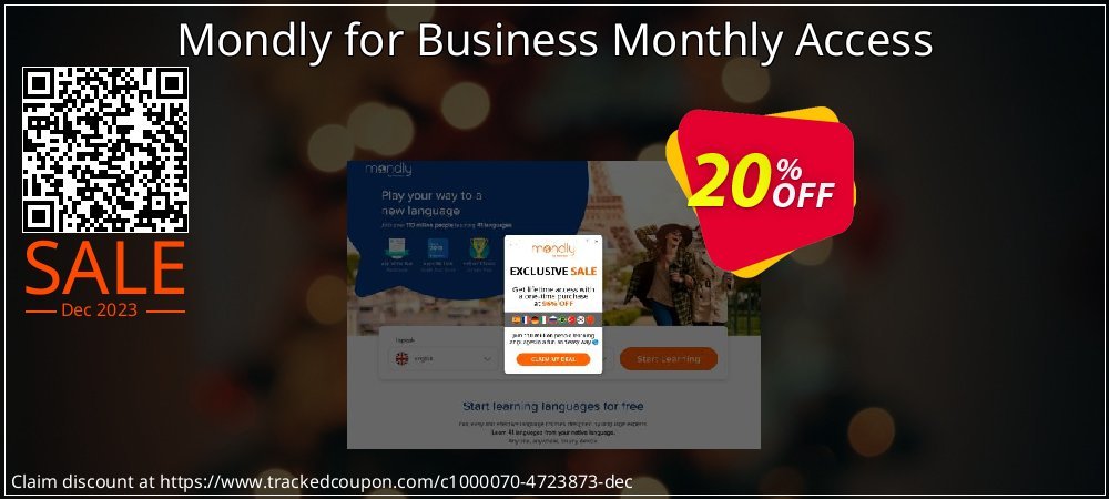 Mondly for Business Monthly Access coupon on Work Like a Dog Day discount
