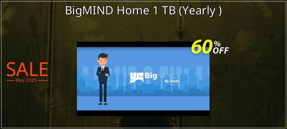 BigMIND Home 1 TB - Yearly   coupon on April Fools' Day offering sales