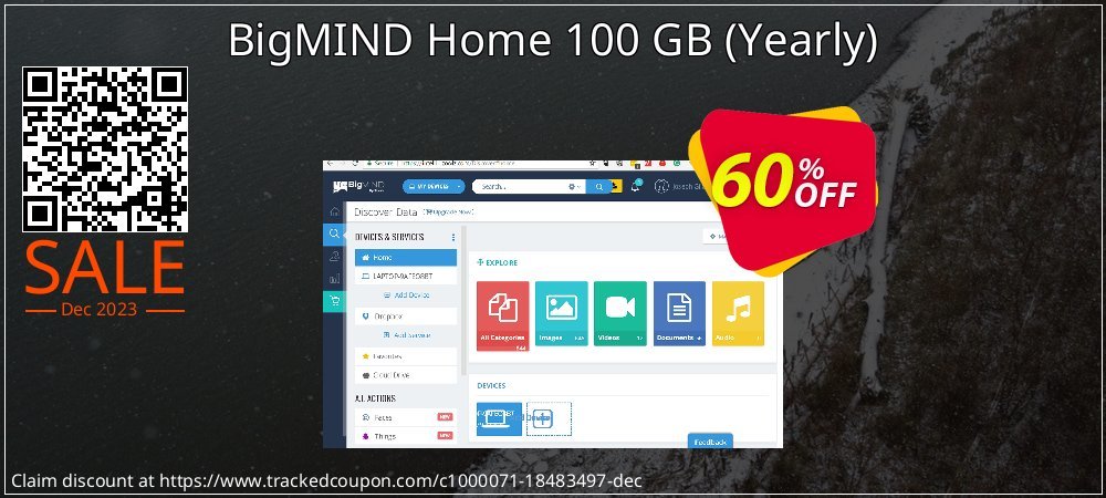 BigMIND Home 100 GB - Yearly  coupon on April Fools' Day deals