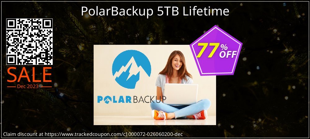 PolarBackup 5TB Lifetime coupon on National Walking Day deals