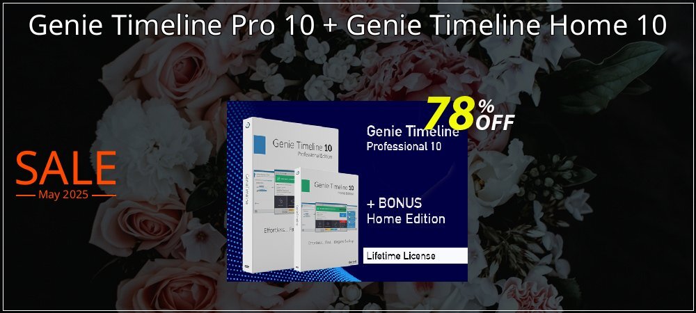 Genie Timeline Pro 10 + Genie Timeline Home 10 coupon on Mother Day discount