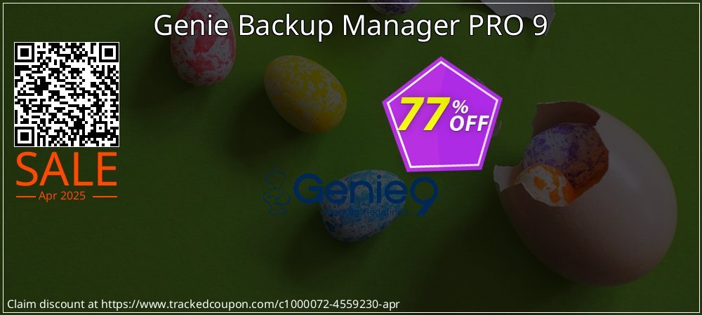 Genie Backup Manager PRO 9 coupon on Mother Day offering sales