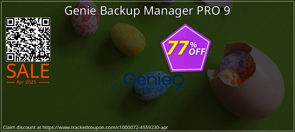 Genie Backup Manager PRO 9 coupon on National Walking Day offering discount