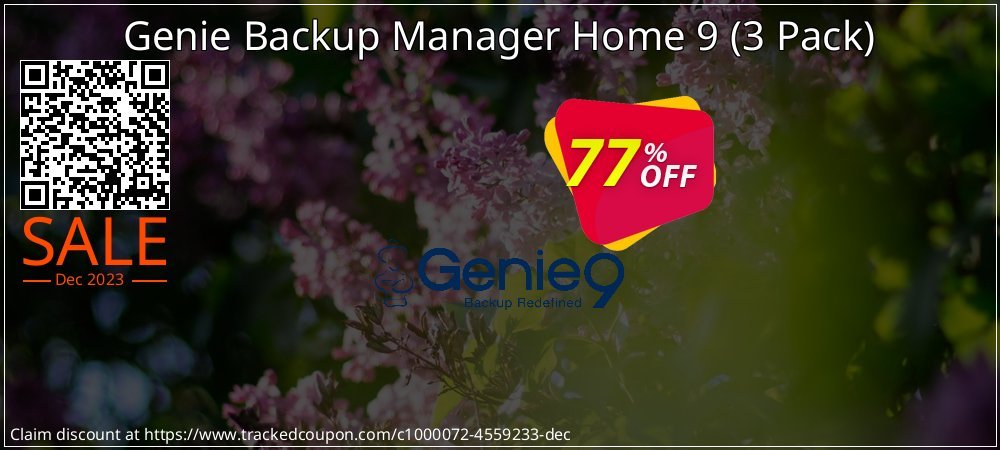 Genie Backup Manager Home 9 - 3 Pack  coupon on National Pizza Party Day promotions
