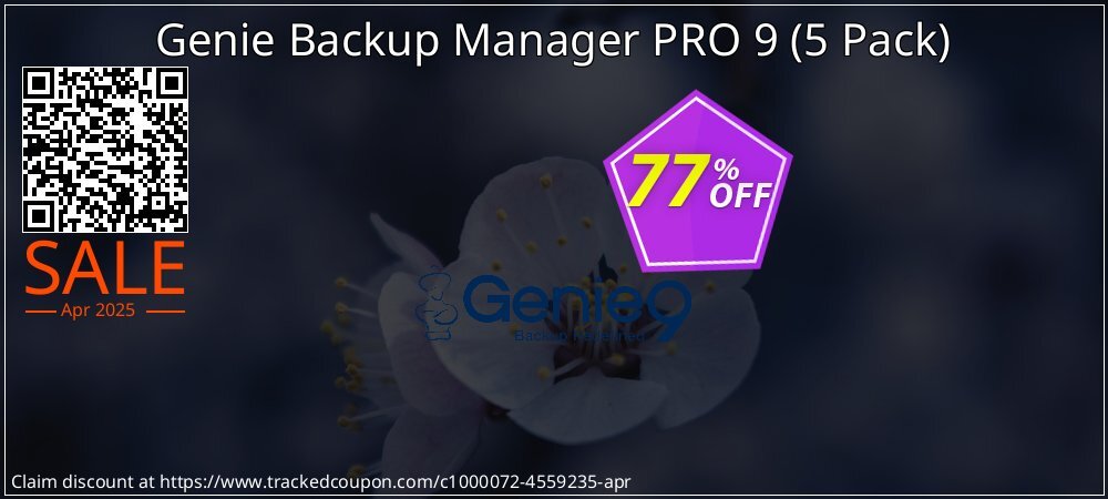 Genie Backup Manager PRO 9 - 5 Pack  coupon on Mother Day deals