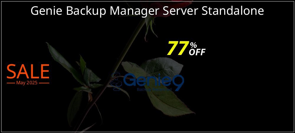 Genie Backup Manager Server Standalone coupon on April Fools' Day offer