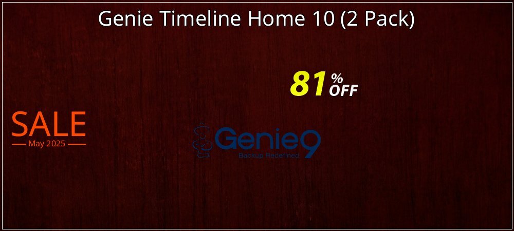 Genie Timeline Home 10 - 2 Pack  coupon on Graduation 2025 discounts