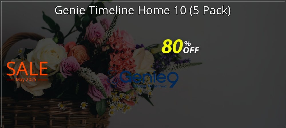 Genie Timeline Home 10 - 5 Pack  coupon on Working Day promotions