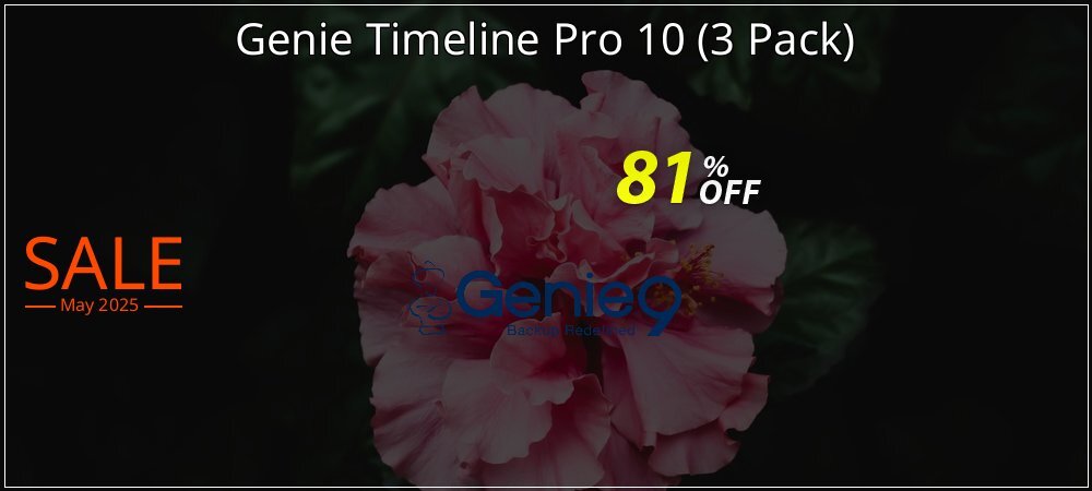 Genie Timeline Pro 10 - 3 Pack  coupon on World Party Day offer