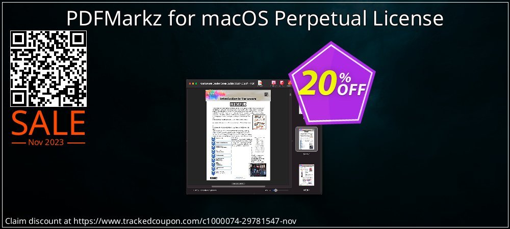 PDFMarkz for macOS Perpetual License coupon on Christmas & New Year offer