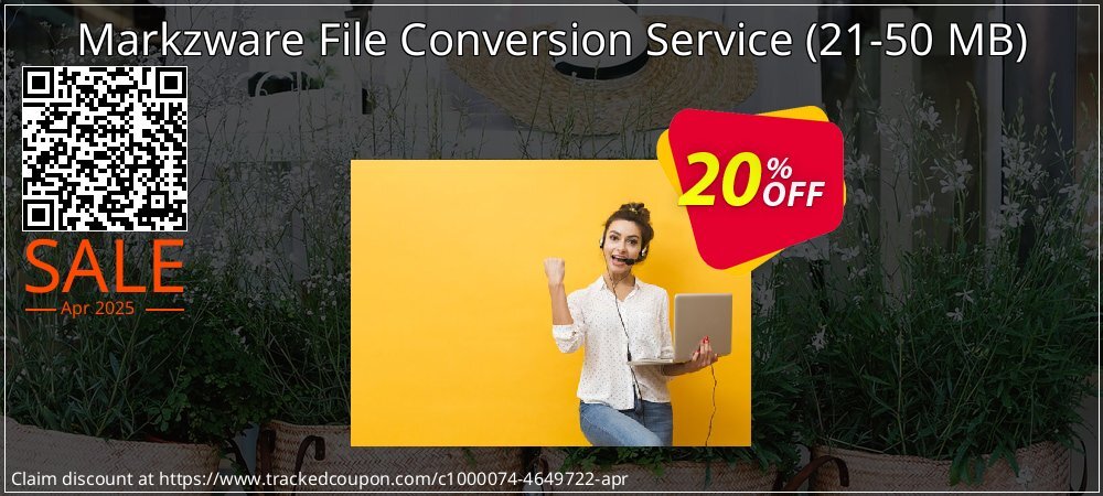 Markzware File Conversion Service - 21-50 MB  coupon on Working Day offering discount