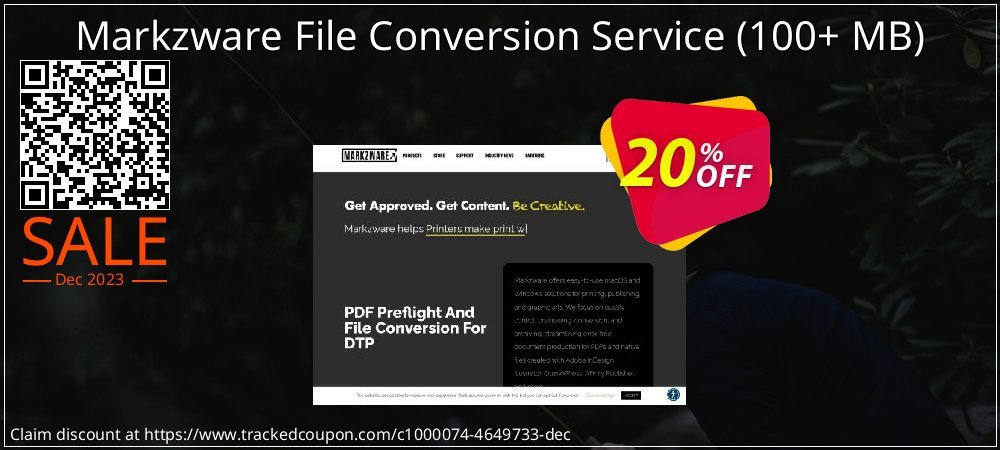 Markzware File Conversion Service - 100+ MB  coupon on Virtual Vacation Day offering discount