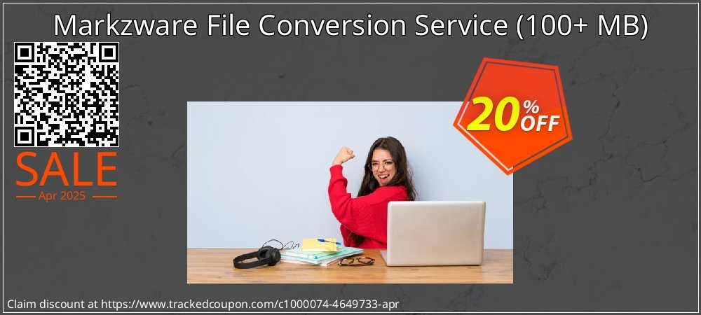 Markzware File Conversion Service - 100+ MB  coupon on Virtual Vacation Day offering discount