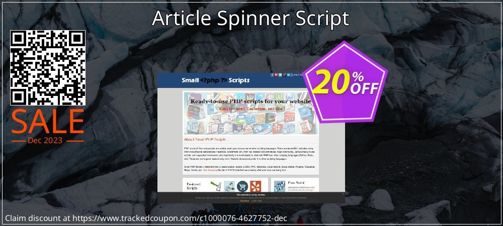 Article Spinner Script coupon on April Fools' Day offering discount