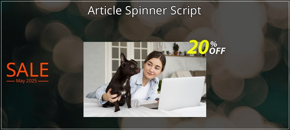 Article Spinner Script coupon on Working Day offering sales